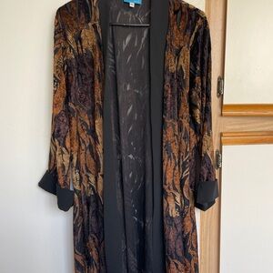 Vintage Style Long Kimono Cardigan